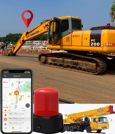 Positioning & Ant-collision warning system for heavy machineries